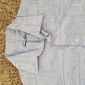 Tasso Elba cotton chambray long-sleeve shirt